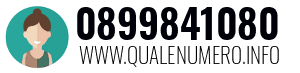 Numero di telefono 0899841080 0899841080