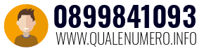 Numero di telefono 0899841093 0899841093