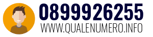 Numero di telefono 0899926255 0899926255