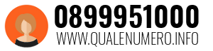 Numero di telefono 0899951000 0899951000