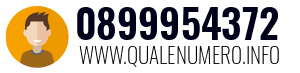 Numero di telefono 0899954372 0899954372