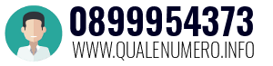 Numero di telefono 0899954373 0899954373