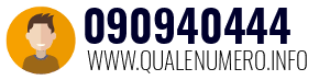 Numero di telefono 090940444 090940444