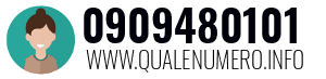 Numero di telefono 0909480101 0909480101