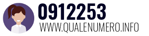 Numero di telefono 0912253 0912253