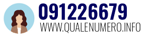 Numero di telefono 091226679 091226679