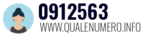 Numero di telefono 0912563 0912563