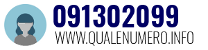Numero di telefono 091302099 091302099