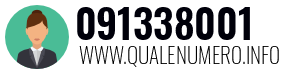 Numero di telefono 091338001 091338001