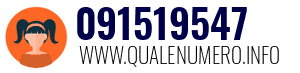 Numero di telefono 091519547 091519547