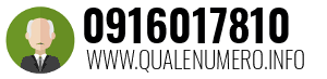Numero di telefono 0916017810 0916017810