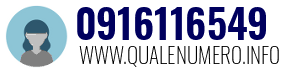 Numero di telefono 0916116549 0916116549
