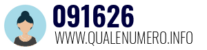 Numero di telefono 091626 091626