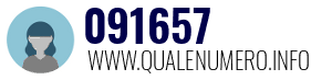 Numero di telefono 091657 091657