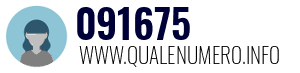 Numero di telefono 091675 091675