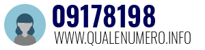 Numero di telefono 09178198 09178198
