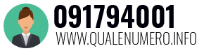 Numero di telefono 091794001 091794001