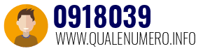 Numero di telefono 0918039 0918039