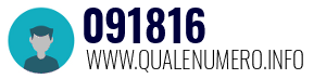 Numero di telefono 091816 091816