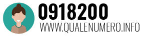 Numero di telefono 0918200 0918200