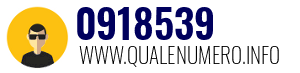 Numero di telefono 0918539 0918539