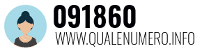 Numero di telefono 091860 091860