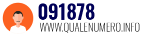 Numero di telefono 091878 091878