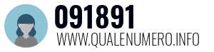 Numero di telefono 091891 091891