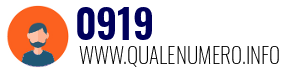 Numero di telefono 0919 0919
