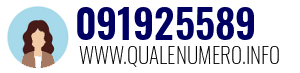 Numero di telefono 091925589 091925589
