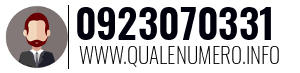Numero di telefono 0923070331 0923070331
