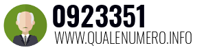 Numero di telefono 0923351 0923351