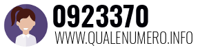 Numero di telefono 0923370 0923370