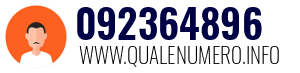 Numero di telefono 092364896 092364896