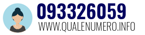 Numero di telefono 093326059 093326059