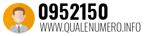 Numero di telefono 0952150 0952150