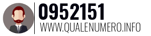 Numero di telefono 0952151 0952151