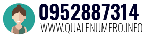 Numero di telefono 0952887314 0952887314