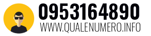 Numero di telefono 0953164890 0953164890
