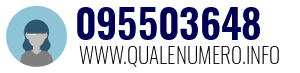 Numero di telefono 095503648 095503648