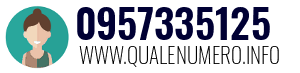 Numero di telefono 0957335125 0957335125
