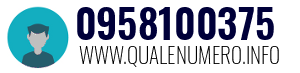 Numero di telefono 0958100375 0958100375