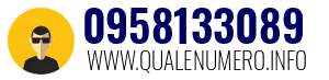 Numero di telefono 0958133089 0958133089
