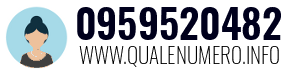 Numero di telefono 0959520482 0959520482