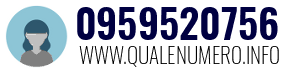 Numero di telefono 0959520756 0959520756