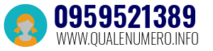 Numero di telefono 0959521389 0959521389