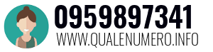 Numero di telefono 0959897341 0959897341