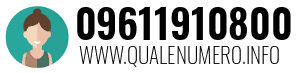 Numero di telefono 09611910800 09611910800