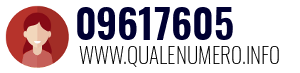 Numero di telefono 09617605 09617605