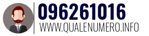 Numero di telefono 096261016 096261016